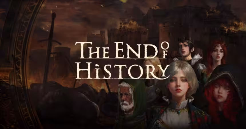 The End of History erken erişim afişi — oyuncular 10 Aralık’ta kendi tarihlerini yazmaya başlıyor.