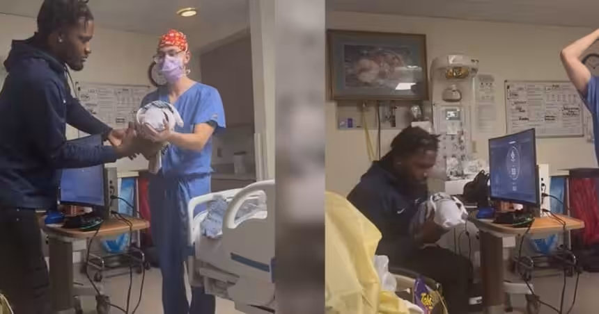 Doğum odasında oyun kurulumu sosyal medyayı karıştırdı